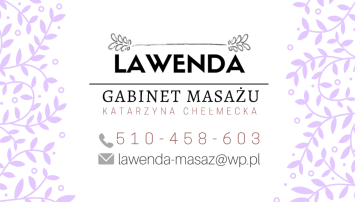 Gabinet Masażu Lawenda